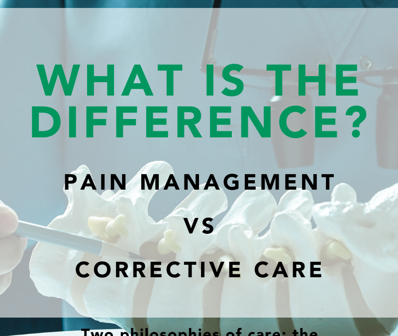 Pain Management vs Corrective Care: What is the Difference?