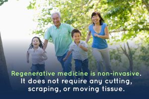 Regenerative medicine is non invasive