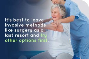 try other methods of healing before surgery